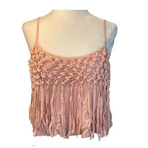 LA Hearts Braided Fringe Crop Top